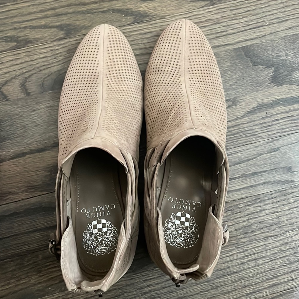 Pranika Suede Ankle Booties by Vince Camuto